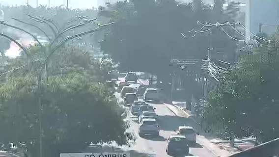 Video: Small plane crashes onto busy street, killing 2 people